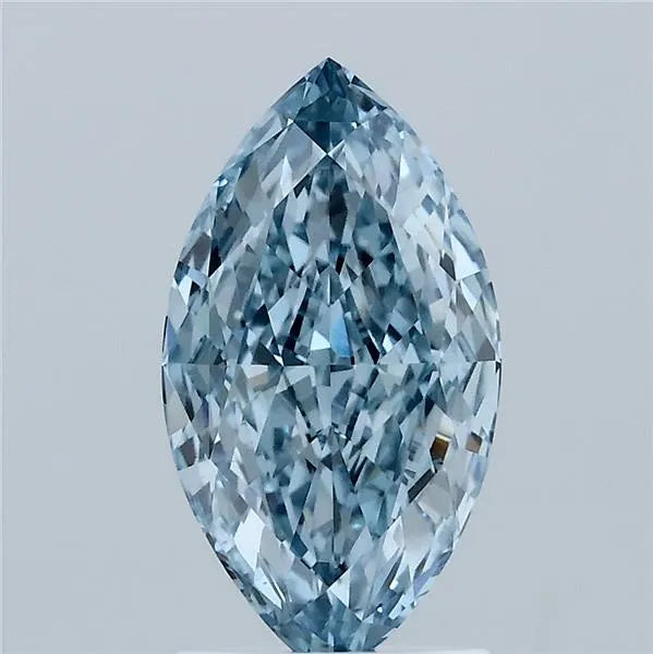 1.99ct Marquise Lab Grown Diamond (Colour Fancy Vivid Blue, Clarity VS1, IGI Certified)