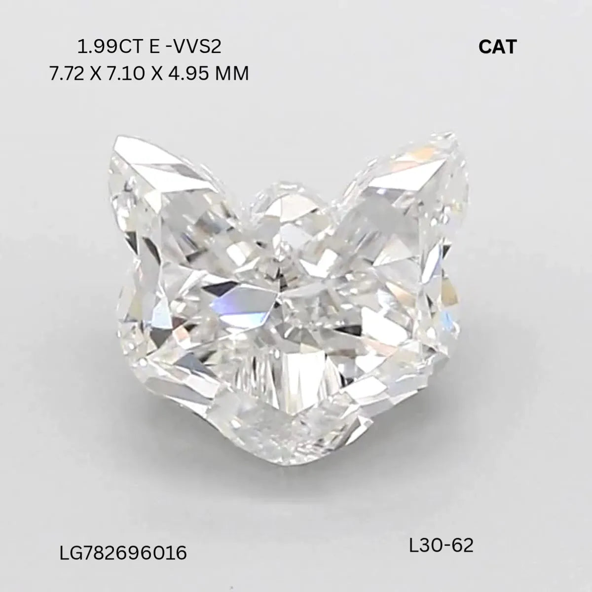 1.99ct Other Lab Grown Diamond (Colour E, Clarity VVS2, IGI Certified)
