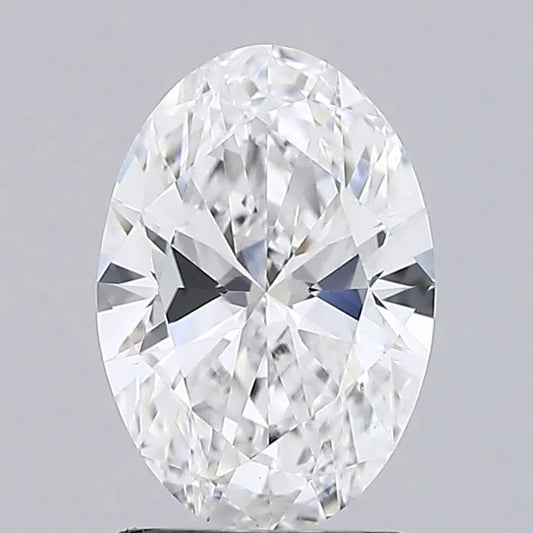 1.99ct Oval Lab Grown Diamond (Colour D, Clarity VVS2, IGI Certified)