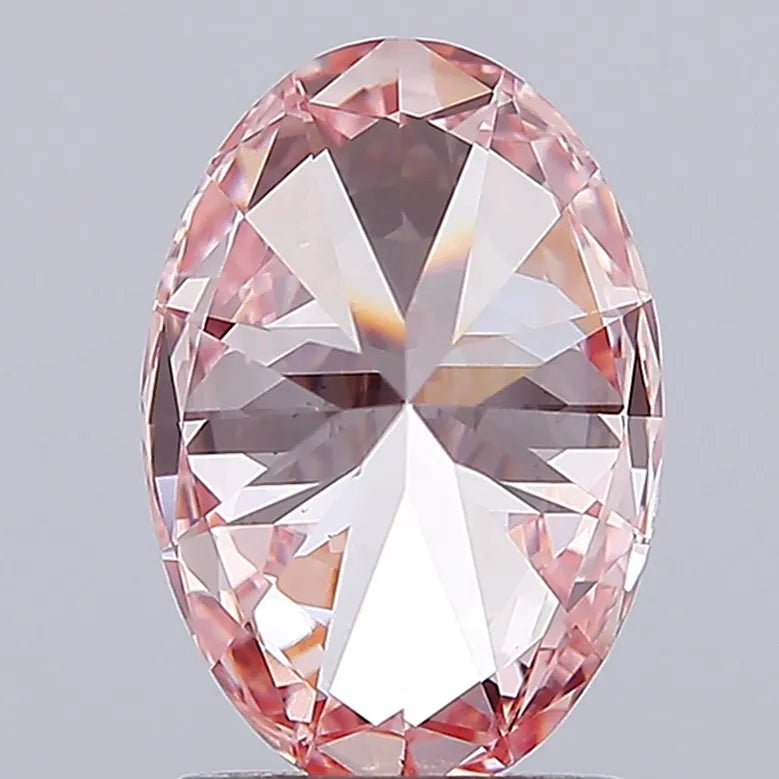 1.99ct Oval Lab Grown Diamond (Colour Fancy Vivid Pink, Clarity VS1, IGI Certified)