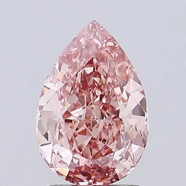 1.99ct Pear Lab Grown Diamond (Colour Fancy Intense Brownish Pink, Clarity VS1, IGI Certified)