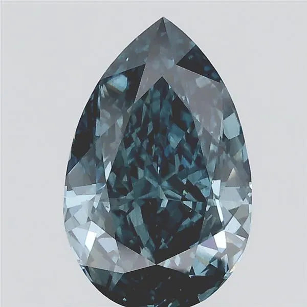 1.99ct Pear Lab Grown Diamond (Colour Fancy Vivid Blue, Clarity SI1, IGI Certified)