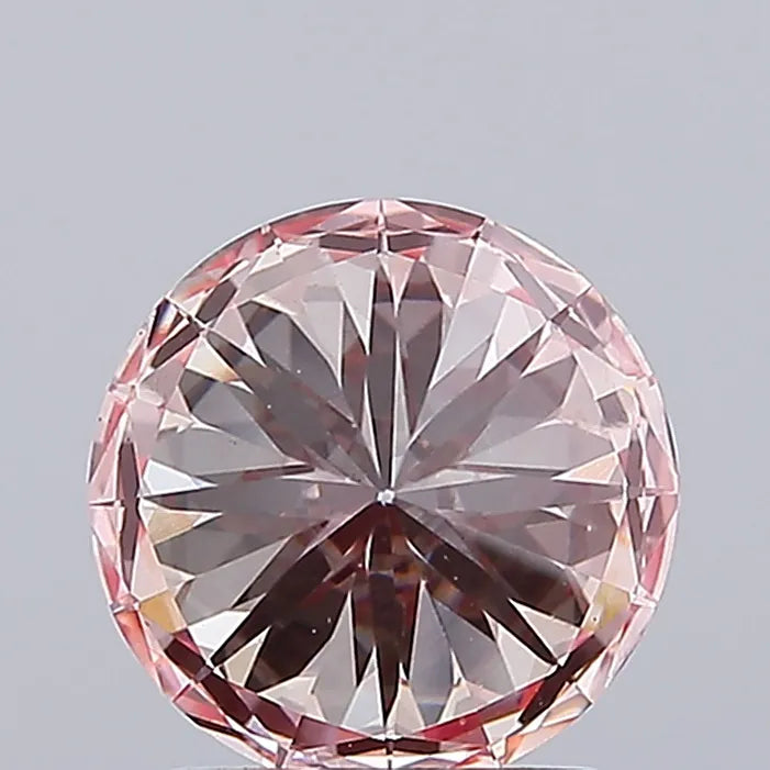 1.99ct Round Lab Grown Diamond (Colour Fancy Pink, Clarity VS1, Cut ID, IGI Certified)
