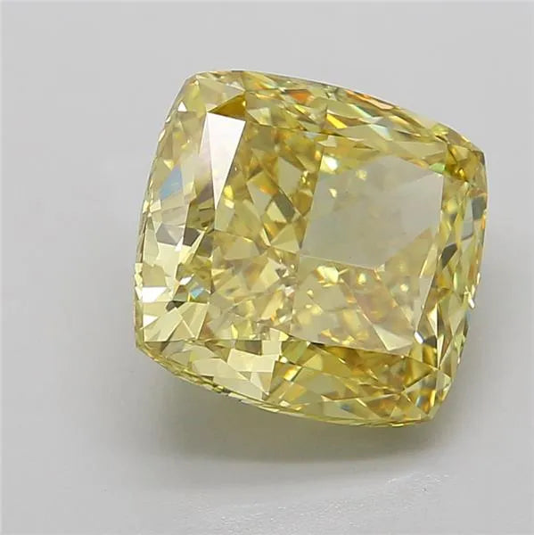 10.00ct Cushion modified Lab Grown Diamond (Colour Fancy Intense Yellow, Clarity VS1, IGI Certified)