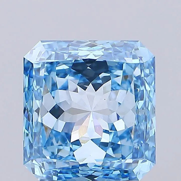 10.00ct Radiant Lab Grown Diamond (Colour Fancy Vivid Blue, Clarity VS1, IGI Certified)