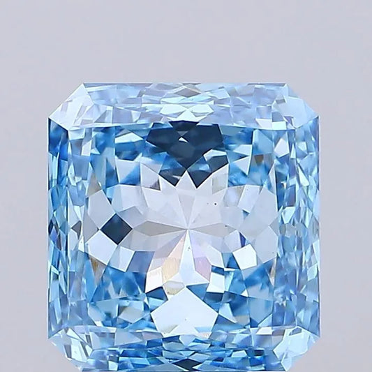 10.00ct Radiant Lab Grown Diamond (Colour Fancy Vivid Blue, Clarity VS1, IGI Certified)