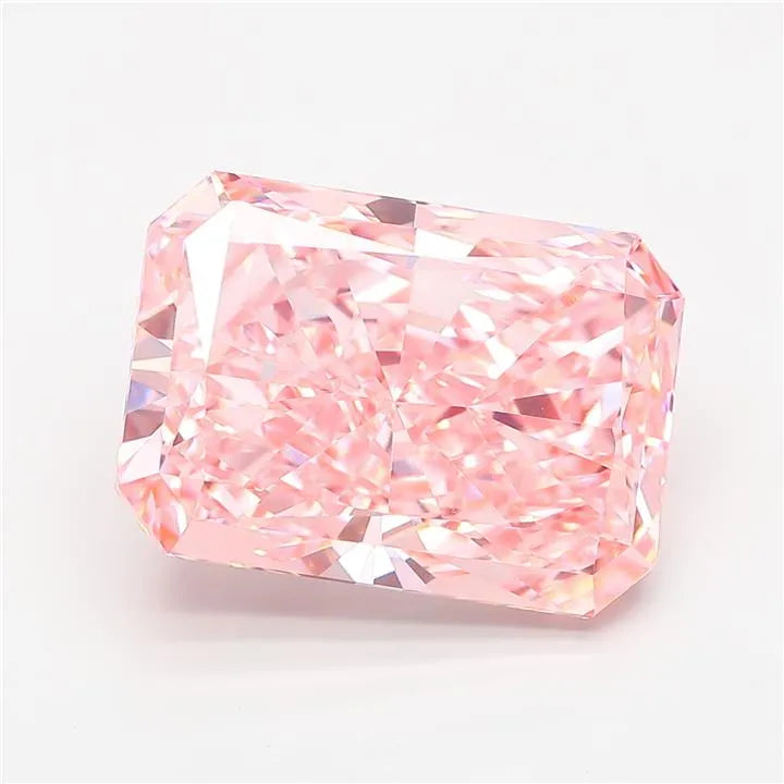 10.00ct Radiant Lab Grown Diamond (Colour Fancy Vivid Pink, Clarity VVS2, IGI Certified)