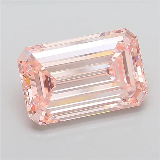 10.02ct Emerald Lab Grown Diamond (Colour Fancy Intense Pink, Clarity VVS2, IGI Certified)
