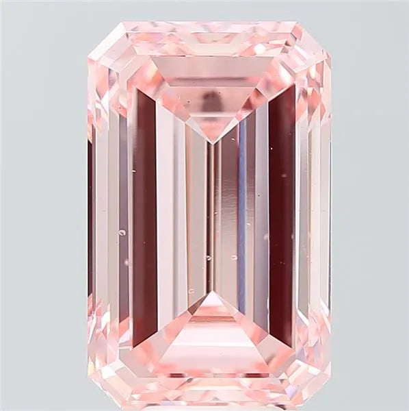 10.02ct Emerald Lab Grown Diamond (Colour Fancy Vivid Pink, Clarity VS2, IGI Certified)