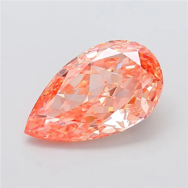 10.02ct Pear Lab Grown Diamond (Colour Fancy Vivid Pink, Clarity VVS2, IGI Certified)