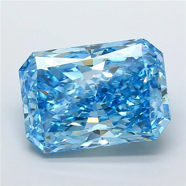 10.02ct Radiant Lab Grown Diamond (Colour Fancy Vivid Blue, Clarity VVS2, IGI Certified)