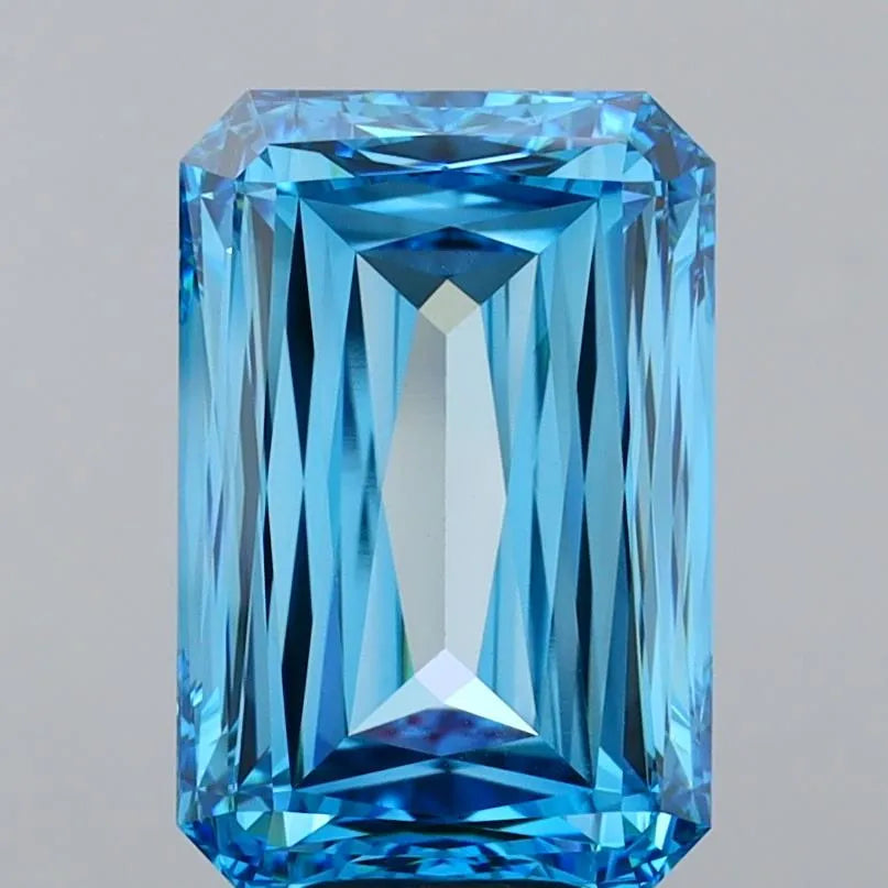 10.02ct Radiant Lab Grown Diamond (Colour Fancy Vivid Blue, Clarity VVS2, IGI Certified)