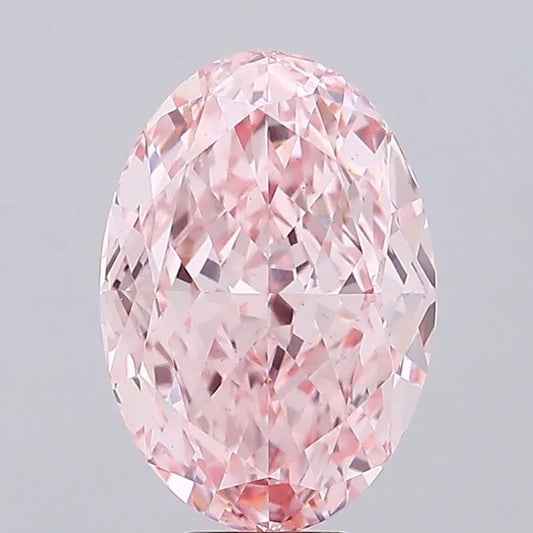 10.04ct Oval Lab Grown Diamond (Colour Fancy Intense Pink, Clarity VS1, IGI Certified)