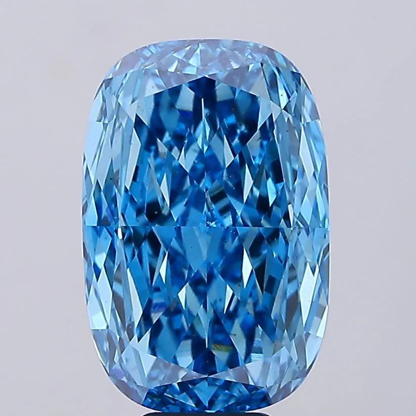10.06ct Cushion modified Lab Grown Diamond (Colour Fancy Vivid Blue, Clarity VS2, IGI Certified)