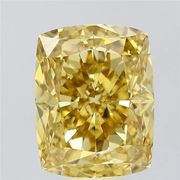 10.06ct Cushion modified Lab Grown Diamond (Colour Fancy Vivid Yellow, Clarity VS1, IGI Certified)