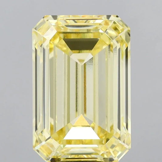 10.06ct Emerald Lab Grown Diamond (Colour Fancy Intense Yellow, Clarity VVS2, IGI Certified)