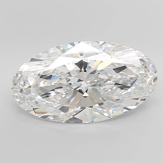 10.06ct Oval Lab Grown Diamond (Colour E, Clarity VVS2, IGI Certified)