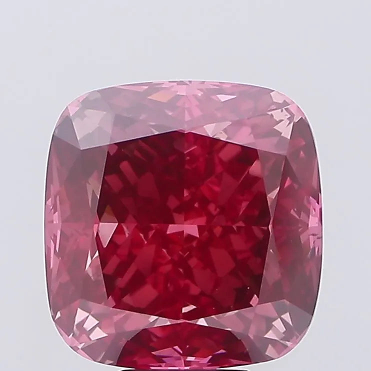 10.08ct Cushion modified Lab Grown Diamond (Colour Fancy Deep Pink, Clarity VS2, IGI Certified)