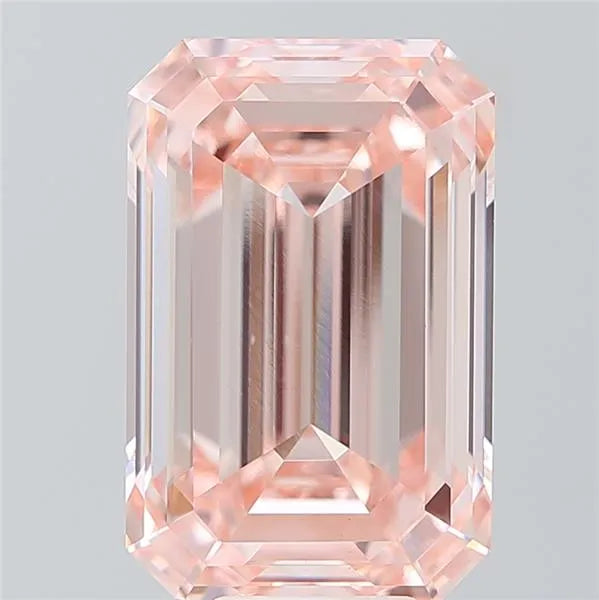 10.08ct Emerald Lab Grown Diamond (Colour Fancy Intense Pink, Clarity VVS2, IGI Certified)