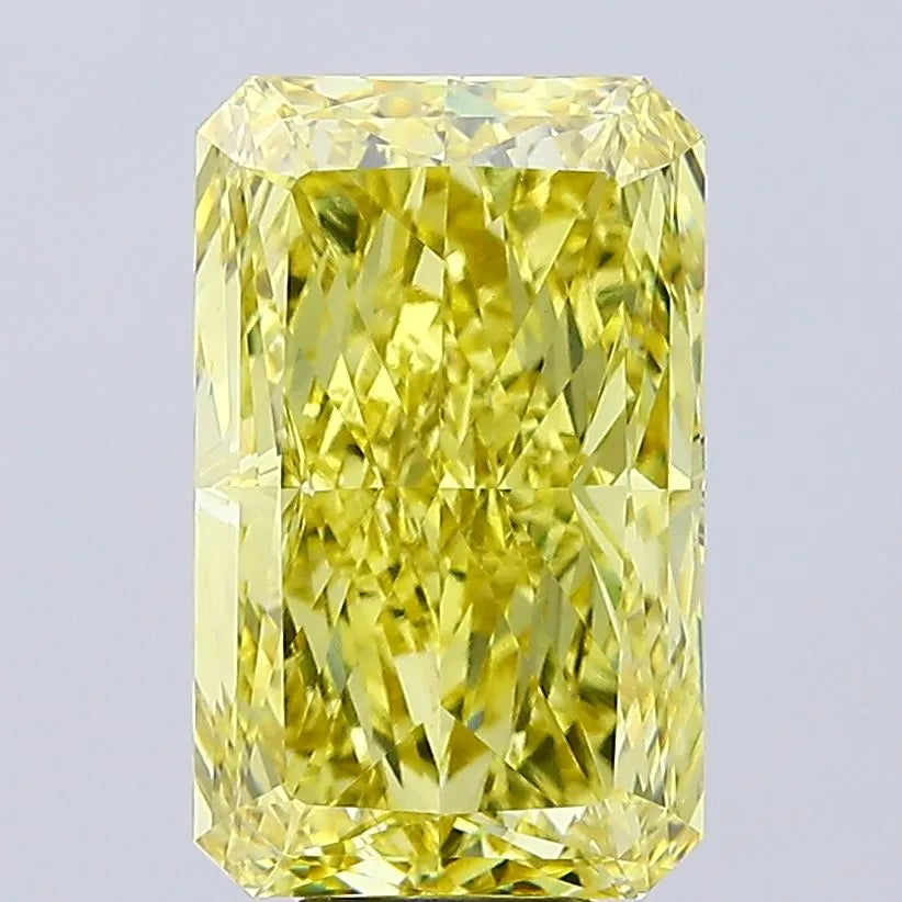 10.08ct Radiant Lab Grown Diamond (Colour Fancy Vivid Yellow, Clarity VVS2, IGI Certified)