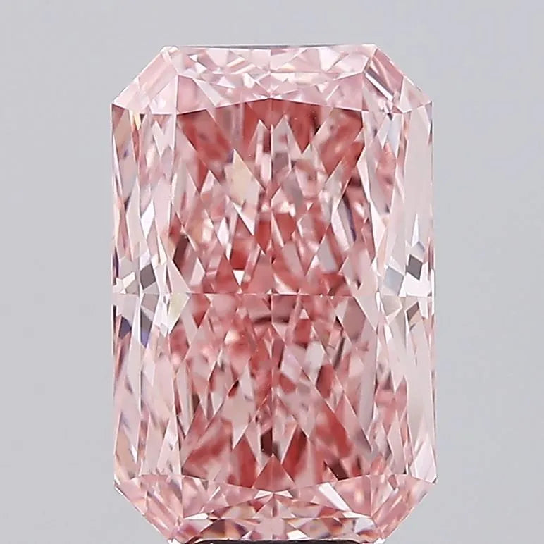 10.09ct Radiant Lab Grown Diamond (Colour Fancy Vivid Pink, Clarity VVS2, IGI Certified)