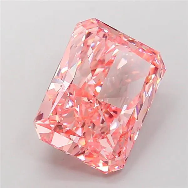 10.10ct Radiant Lab Grown Diamond (Colour Fancy Vivid Pink, Clarity VVS2, IGI Certified)