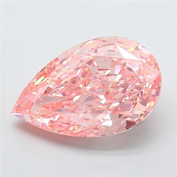 10.13ct Pear Lab Grown Diamond (Colour Fancy Vivid Pink, Clarity VS1, IGI Certified)