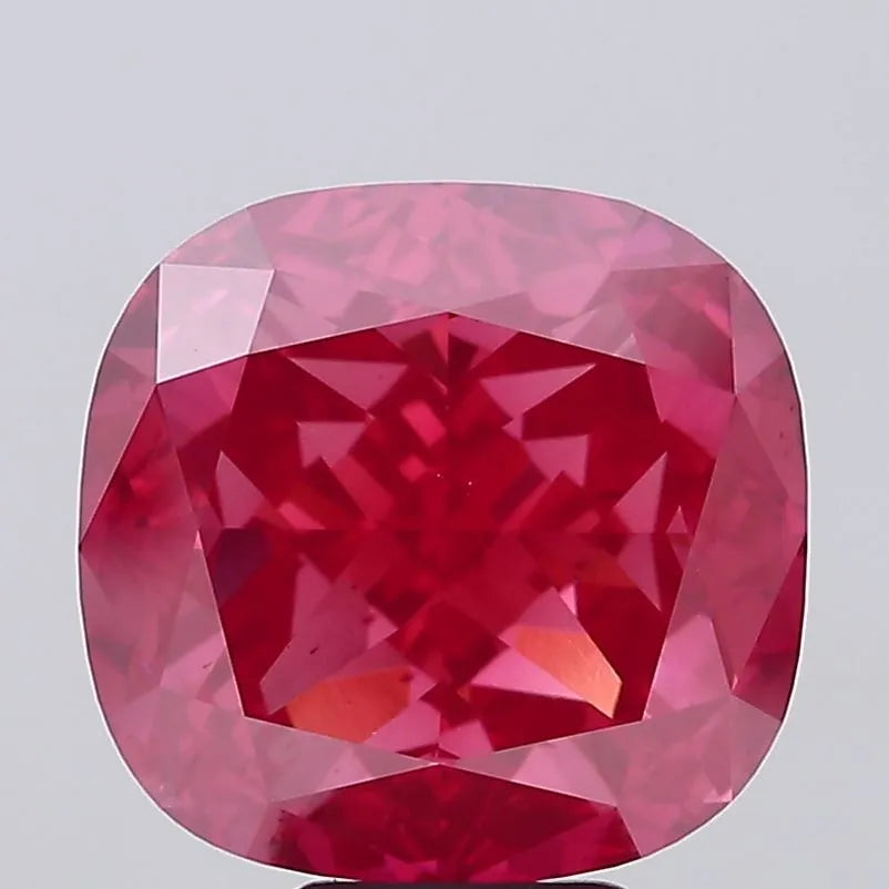 10.57ct Cushion modified Lab Grown Diamond (Colour Fancy Vivid Pink, Clarity VS2, IGI Certified)