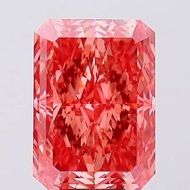 10.64ct Radiant Lab Grown Diamond (Colour Fancy Vivid Pink, Clarity VS1, IGI Certified)
