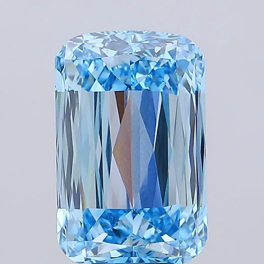 10.65ct Cushion modified Lab Grown Diamond (Colour Fancy Vivid Blue, Clarity VVS2, IGI Certified)