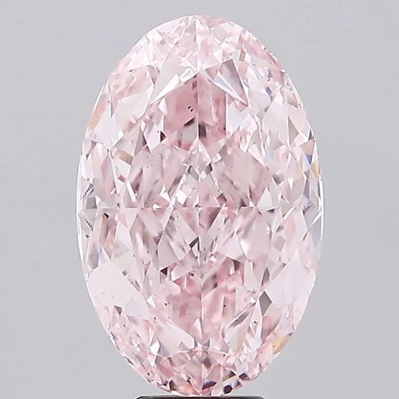 10.97ct Oval Lab Grown Diamond (Colour Fancy Intense Pink, Clarity VS2, IGI Certified)