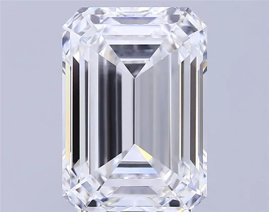 7.07ct Emerald Lab Grown Diamond (Colour E, Clarity VVS1, IGI Certified)