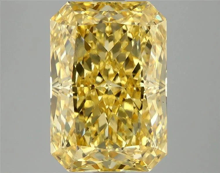 4.07ct Radiant Lab Grown Diamond (Colour Fancy Vivid Yellow, Clarity VS1, IGI Certified)