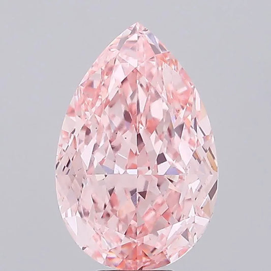 11.07ct Pear Lab Grown Diamond (Colour Fancy Vivid Pink, Clarity VS2, IGI Certified)