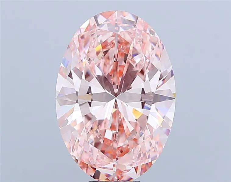 11.20ct Oval Lab Grown Diamond (Colour Fancy Vivid Pink, Clarity VVS2, IGI Certified)