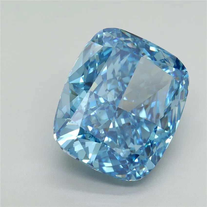 11.23ct Cushion modified Lab Grown Diamond (Colour Fancy Vivid Blue, Clarity VS1, IGI Certified)