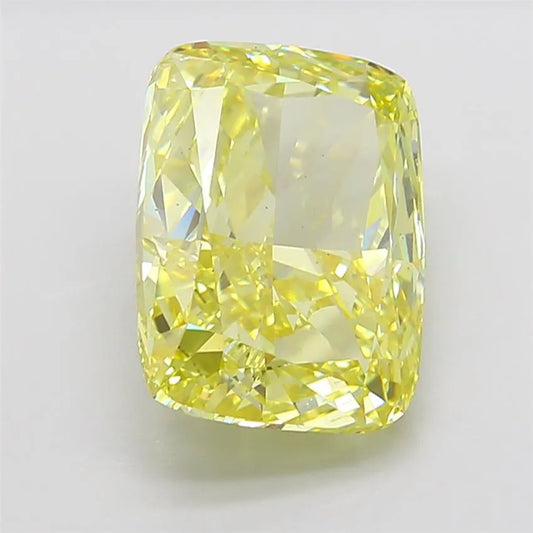 11.73ct Cushion modified Lab Grown Diamond (Colour Fancy Intense Yellow, Clarity VS2, IGI Certified)