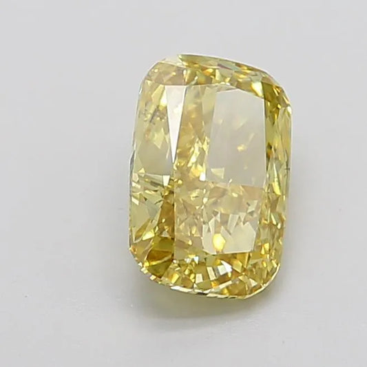 2.40ct Cushion modified Lab Grown Diamond (Colour Fancy Vivid Yellow, Clarity VS1, Cut GD, IGI Certified)