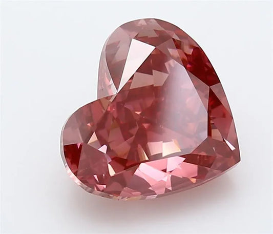 4.40ct Heart Lab Grown Diamond (Colour Fancy Vivid Pink, Clarity VVS2, IGI Certified)