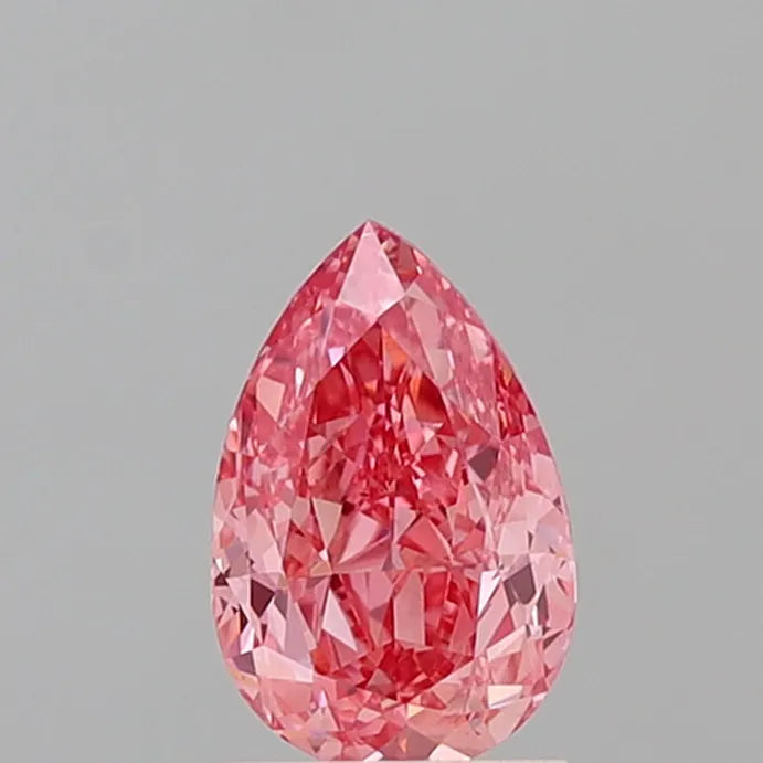 1.56ct Pear Lab Grown Diamond (Colour Fancy Vivid Pink, Clarity VS1, IGI Certified)