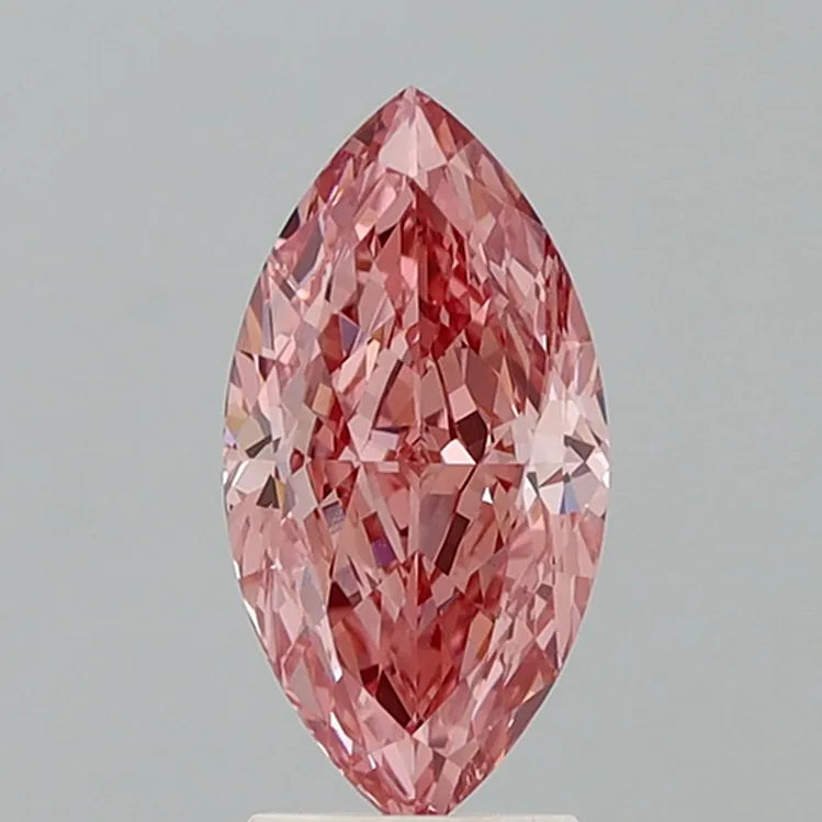 2.73ct Marquise Lab Grown Diamond (Colour Fancy Vivid Pink, Clarity VVS2, IGI Certified)