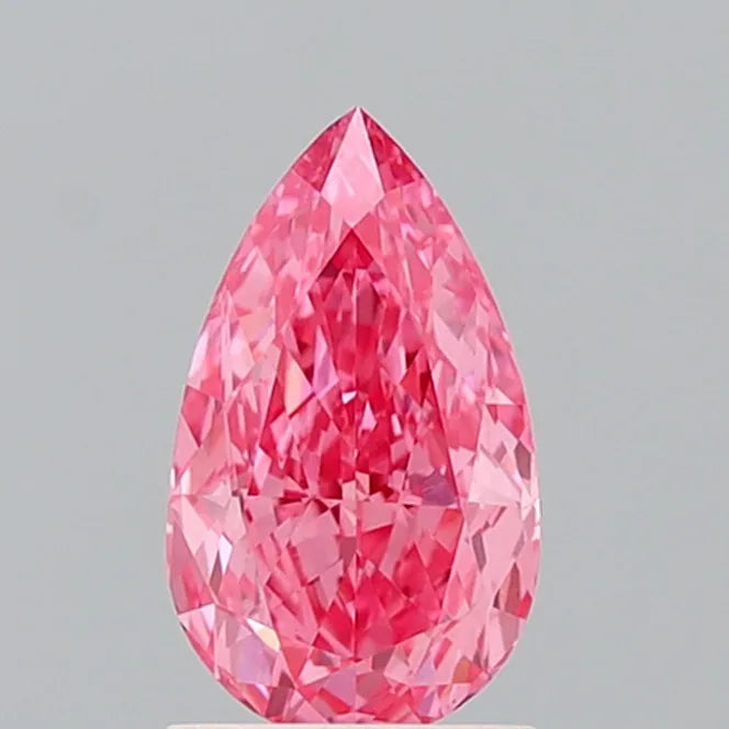 1.59ct Pear Lab Grown Diamond (Colour Fancy Vivid Pink, Clarity VVS2, IGI Certified)
