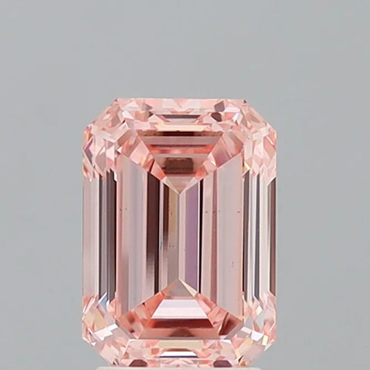 3.00ct Emerald Lab Grown Diamond (Colour Fancy Intense Pink, Clarity VS1, IGI Certified)