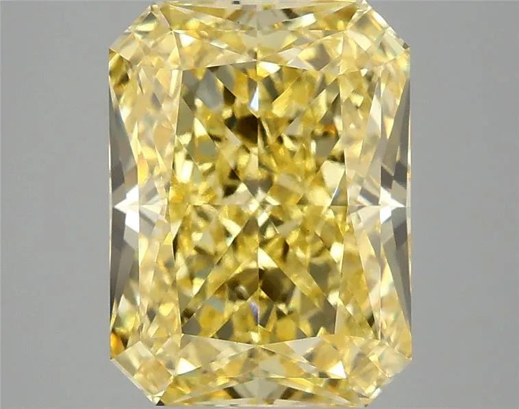 4.10ct Radiant Lab Grown Diamond (Colour Fancy Vivid Yellow, Clarity VS1, IGI Certified)