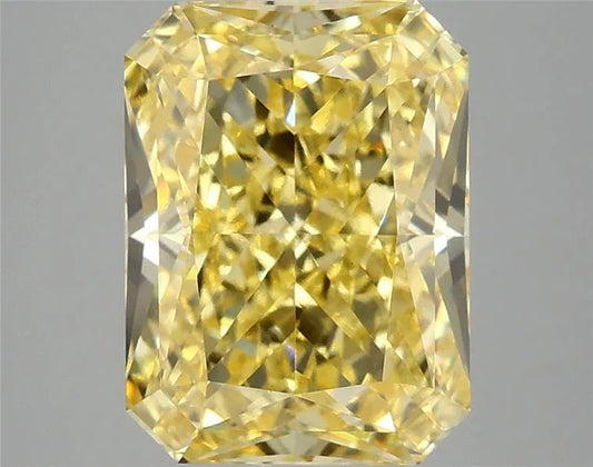 4.10ct Radiant Lab Grown Diamond (Colour Fancy Vivid Yellow, Clarity VS1, IGI Certified)