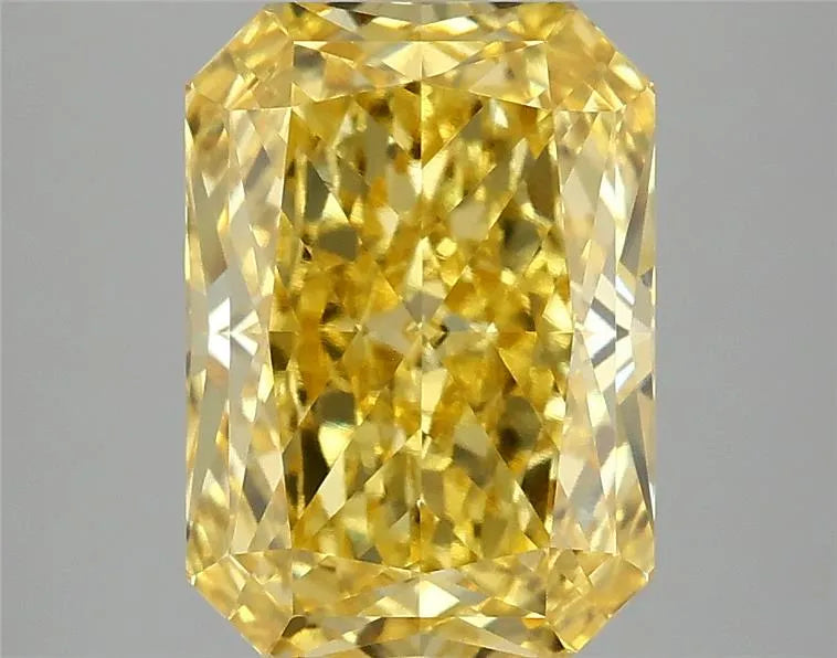 4.10ct Radiant Lab Grown Diamond (Colour Fancy Vivid Yellow, Clarity VVS2, IGI Certified)