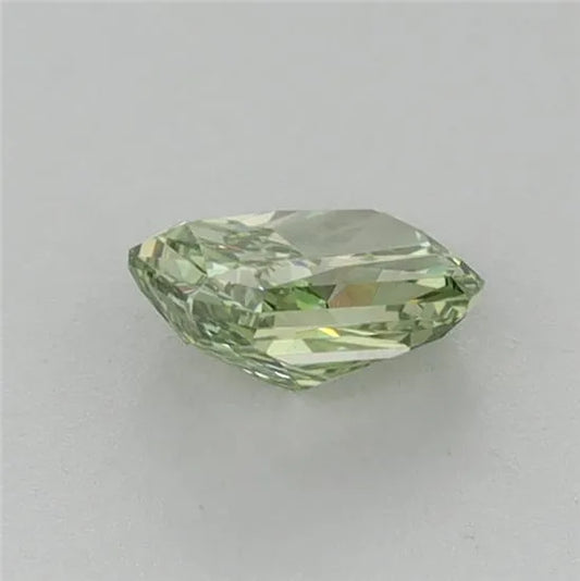 0.57ct Radiant Lab Grown Diamond (Colour Fancy Vivid Green, Clarity VVS2, IGI Certified)