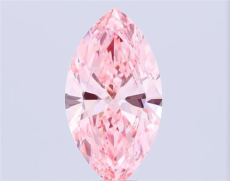 12.01ct Marquise Lab Grown Diamond (Colour Fancy Vivid Pink, Clarity VVS2, IGI Certified)