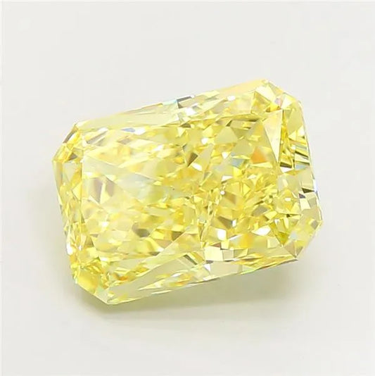 12.03ct Radiant Lab Grown Diamond (Colour Fancy Vivid Yellow, Clarity VS1, IGI Certified)