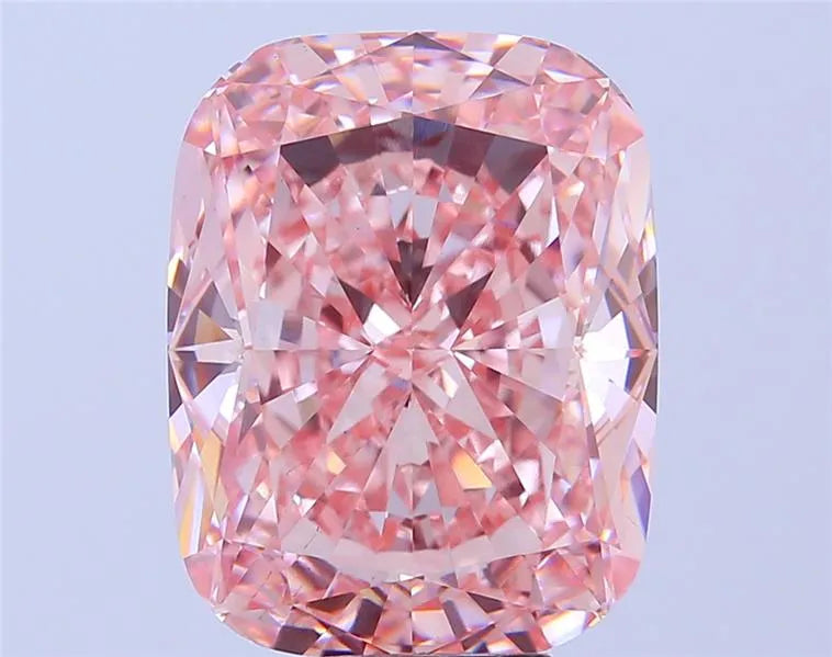 12.10ct Cushion modified Lab Grown Diamond (Colour Fancy Vivid Pink, Clarity VS1, IGI Certified)